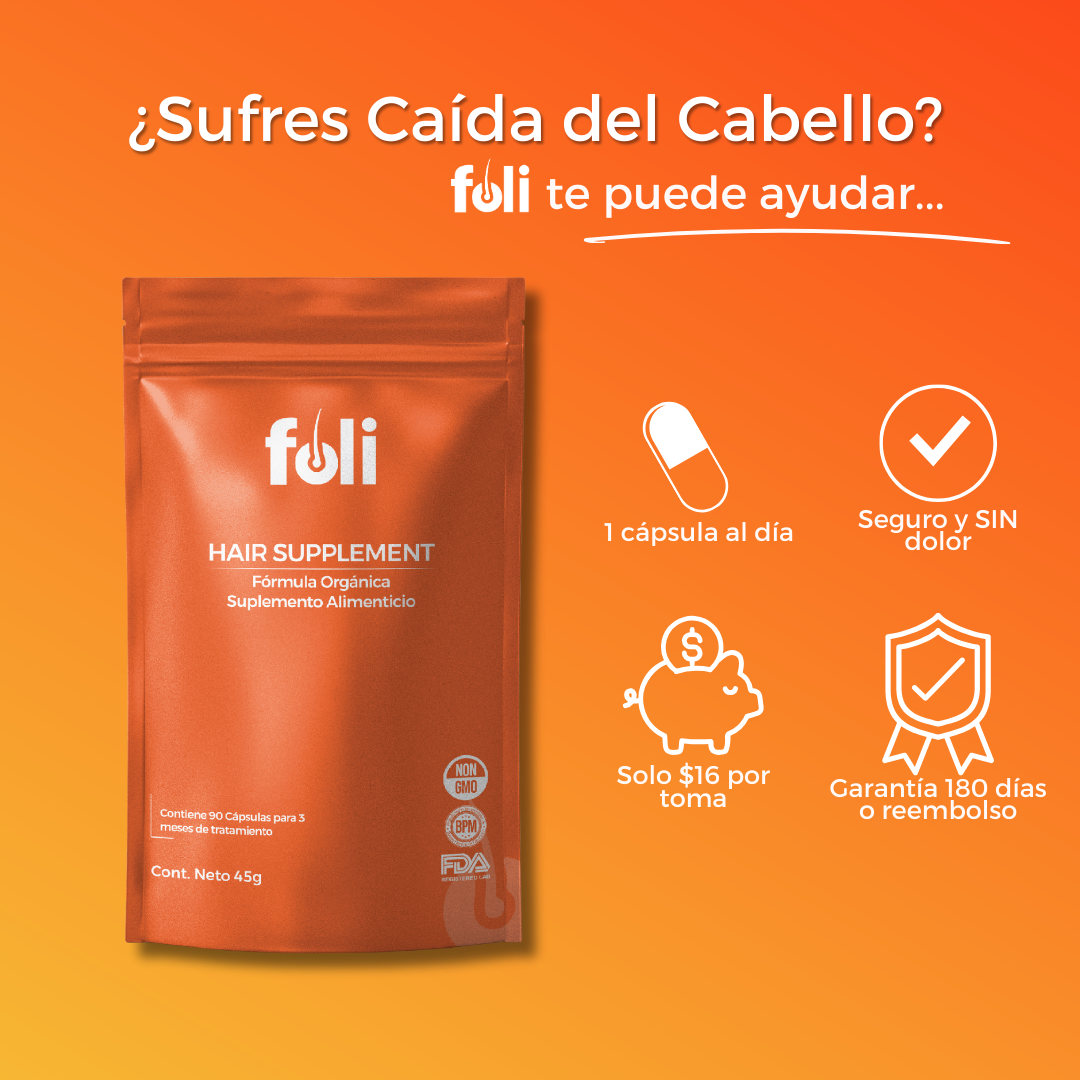 foli™️ | Crecimiento de Cabello | 90 días