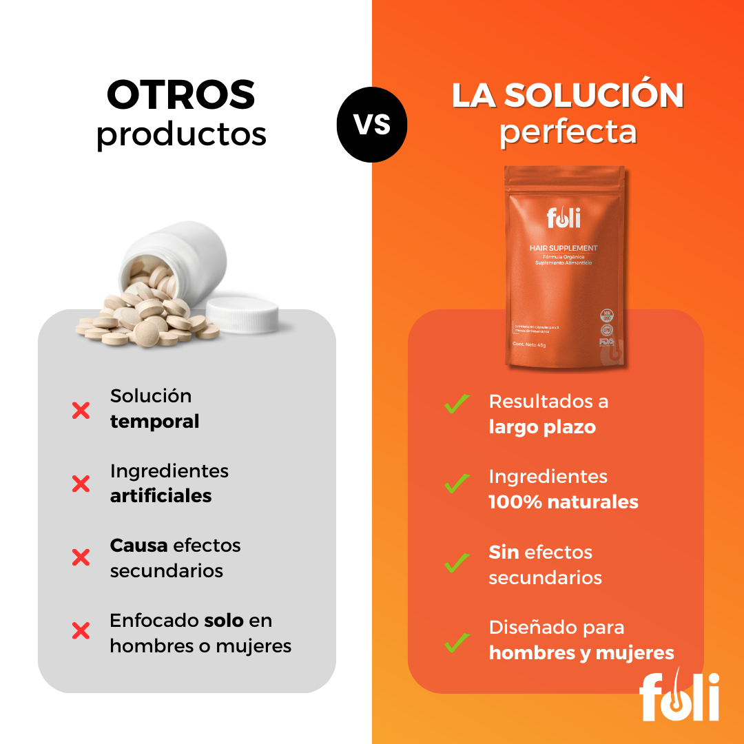 foli™️ | Crecimiento de Cabello | 90 días