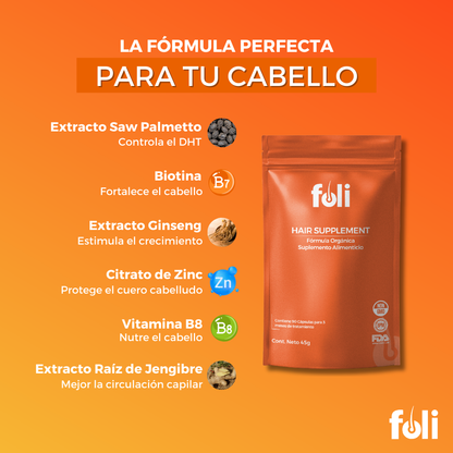 foli™️ | Crecimiento de Cabello | 90 días